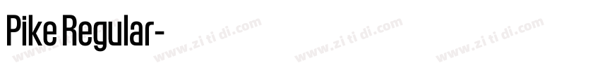 Pike Regular字体转换 Pike Regular字体转换